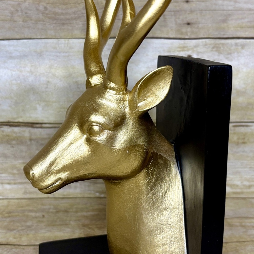 Gold Deer Bookend